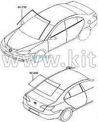 Молдинг лобового стекла Haima 3 HA00-50-601M2-A